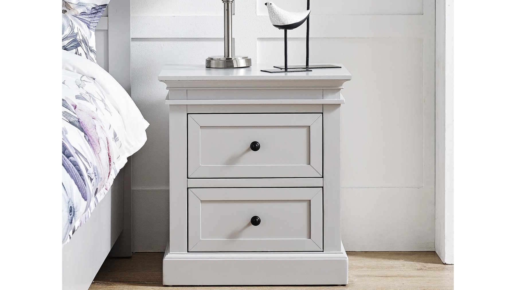 Spencer 2Drawer Bedside Table Harvey Norman