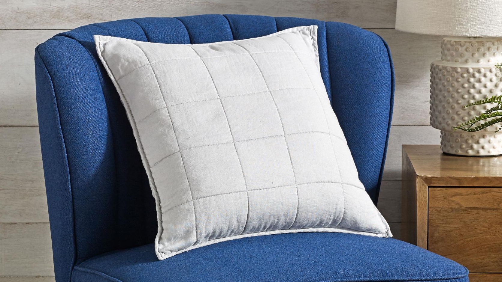 L'Avenue Linen Silver Cushion 