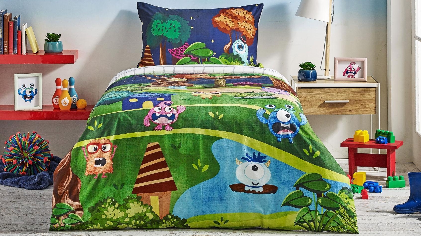 Critters Quilt Cover Set - Queen