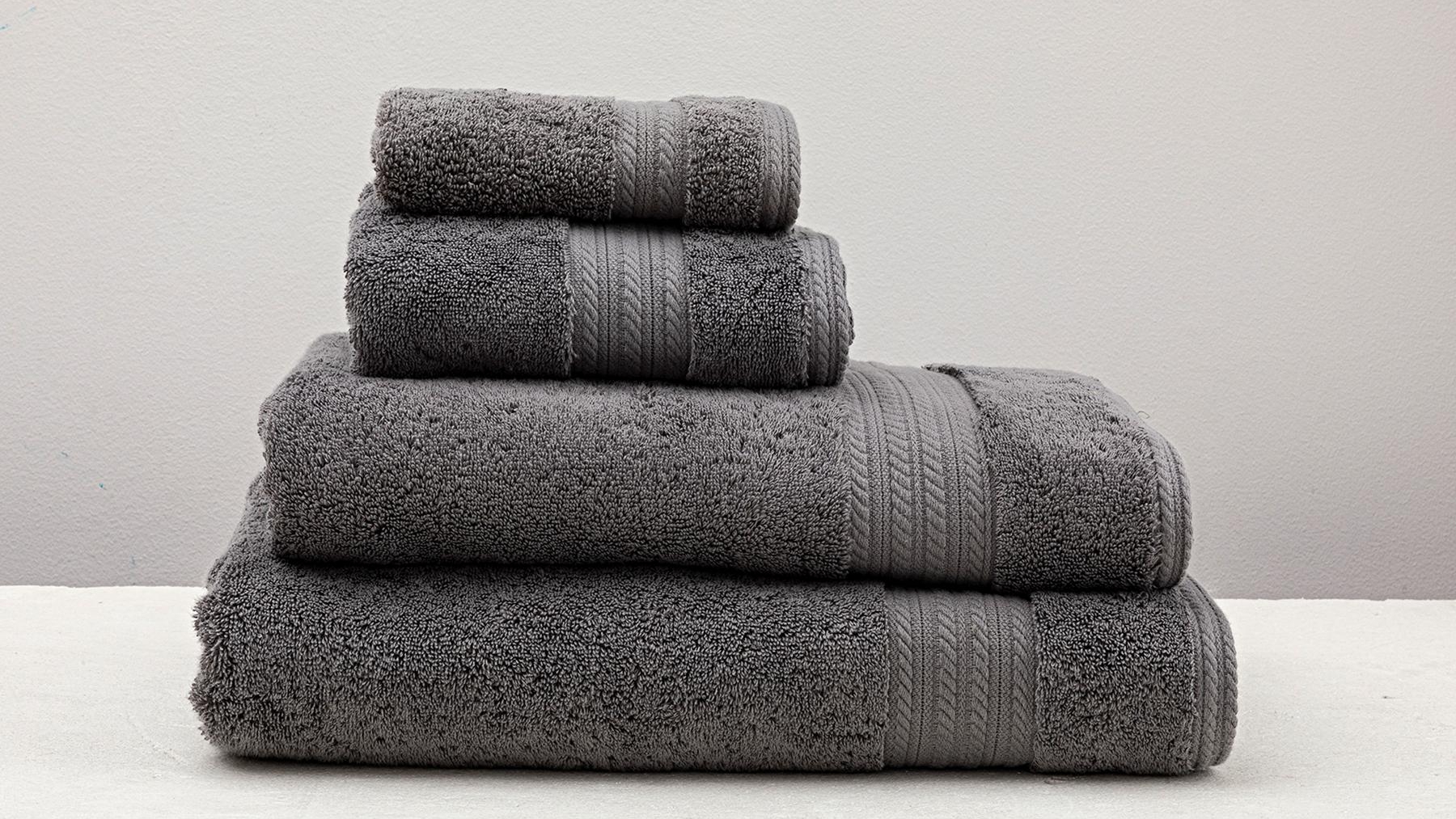 Heavenly Charcoal Hand Towel