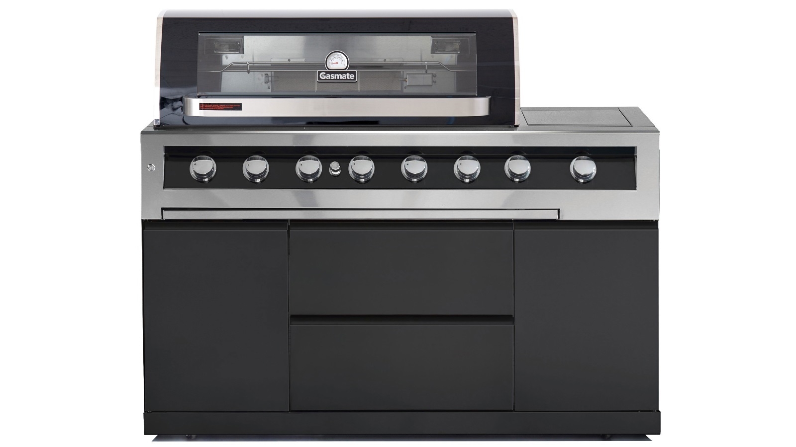 Gasmate Galaxy Black 6 Burner BBQ Module Harvey Norman