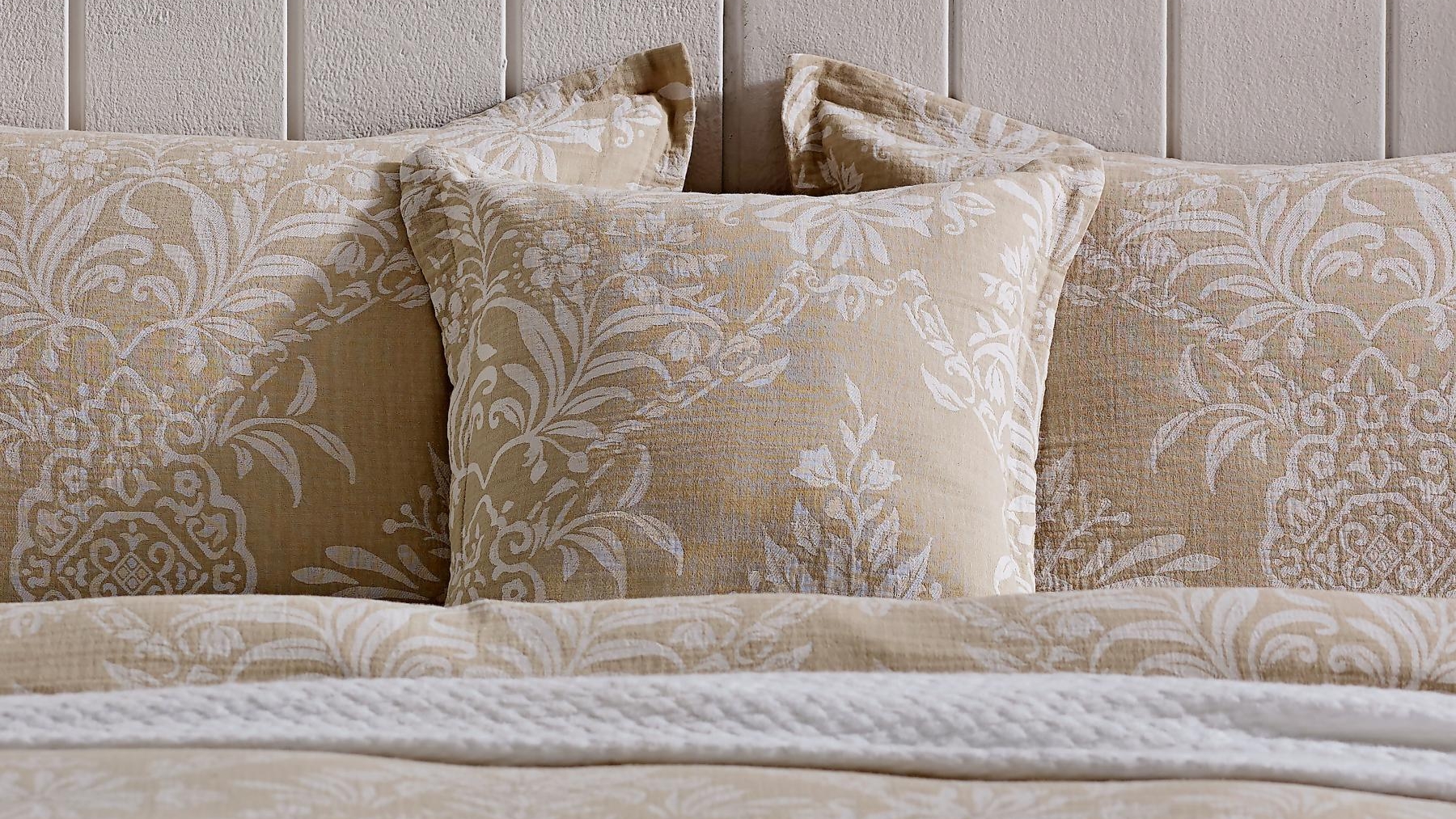 L'Avenue Luxury Penelope Stone Square Cushion