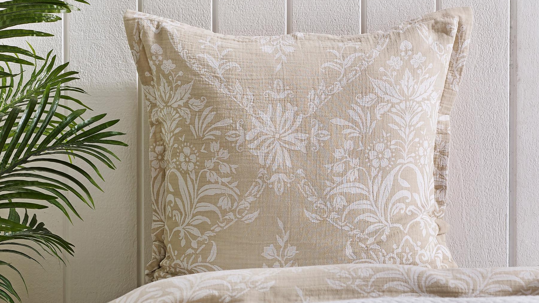 L'Avenue Luxury Penelope Stone European Pillowcase