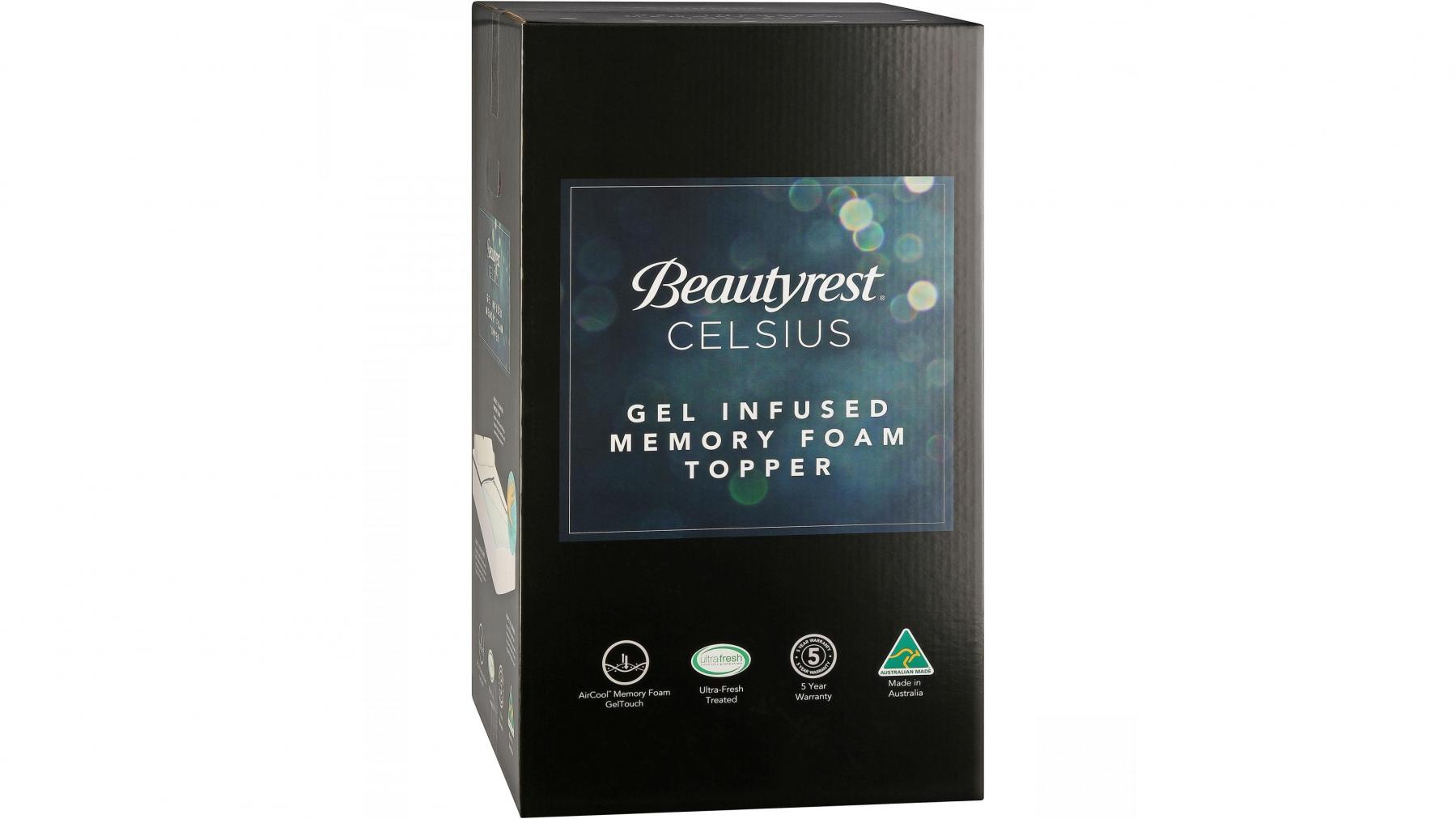Beautyrest Celsius Gel Infused Mattress Topper Harvey Norman