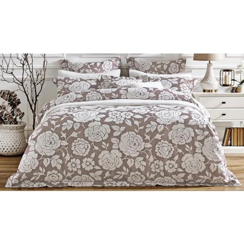 L'Avenue Luxury Cremona Stone Quilt Cover Set