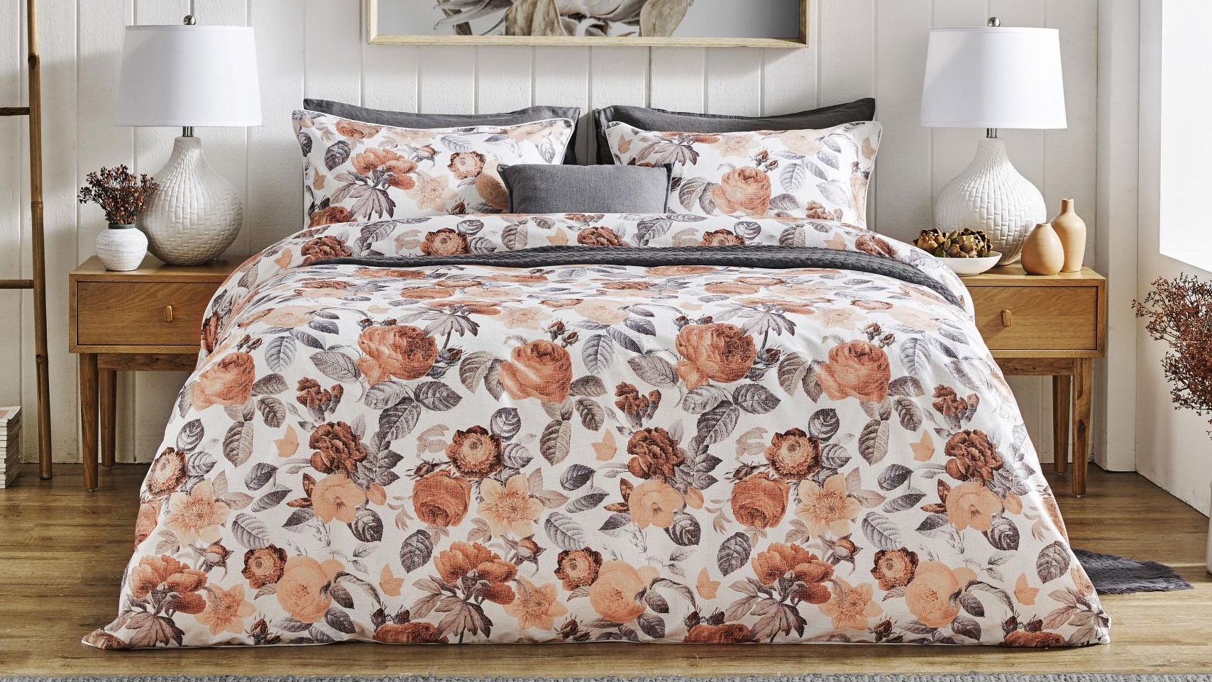 L'Avenue Tapestry Floral Quilt Cover Set