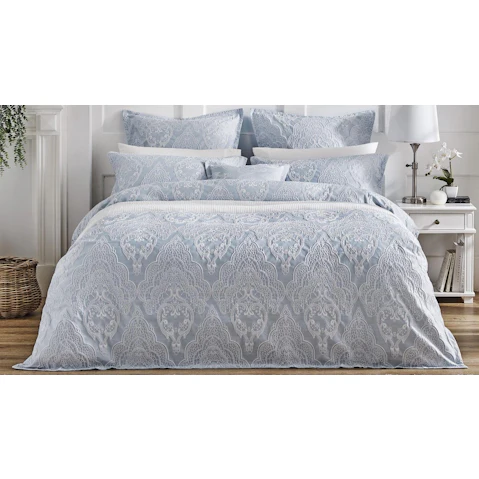 L'Avenue Helina Powder Blue Quilt Cover Set