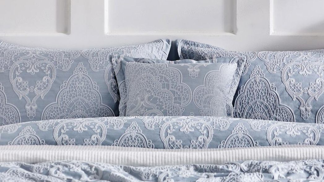 L'Avenue Helina Powder Blue Cushion