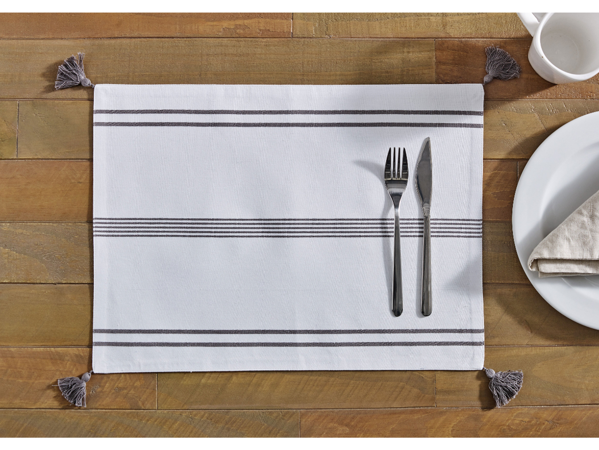 L'Avenue Cancun Charcoal Placemat