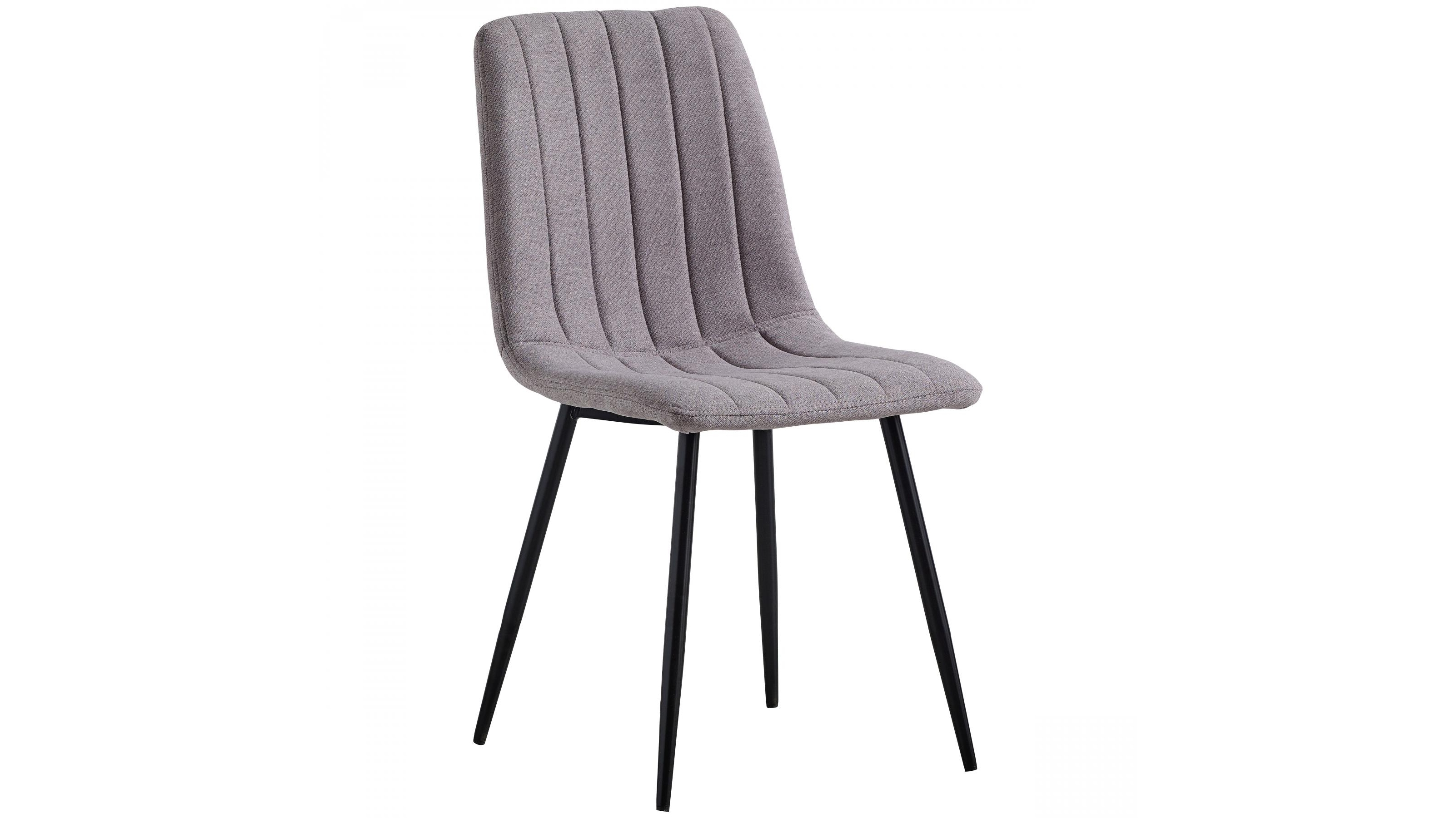 Moller Fabric Dining Chair - Grey