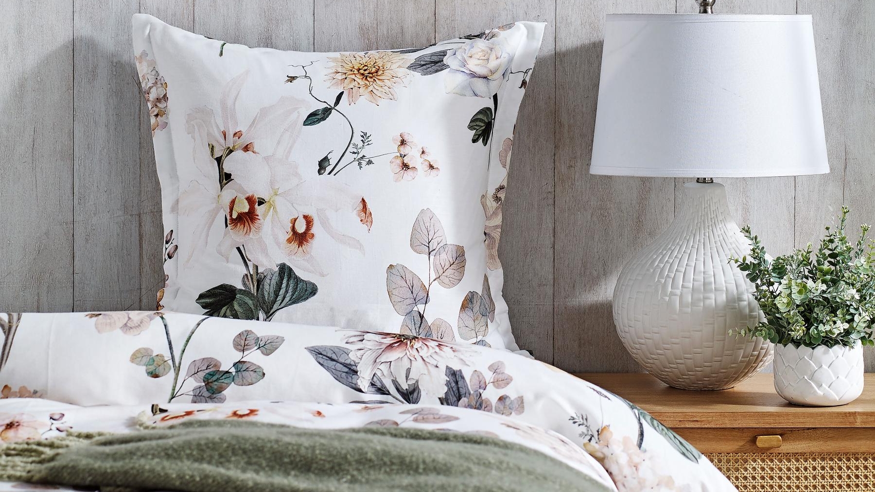 L'Avenue Charlize White European Pillowcase