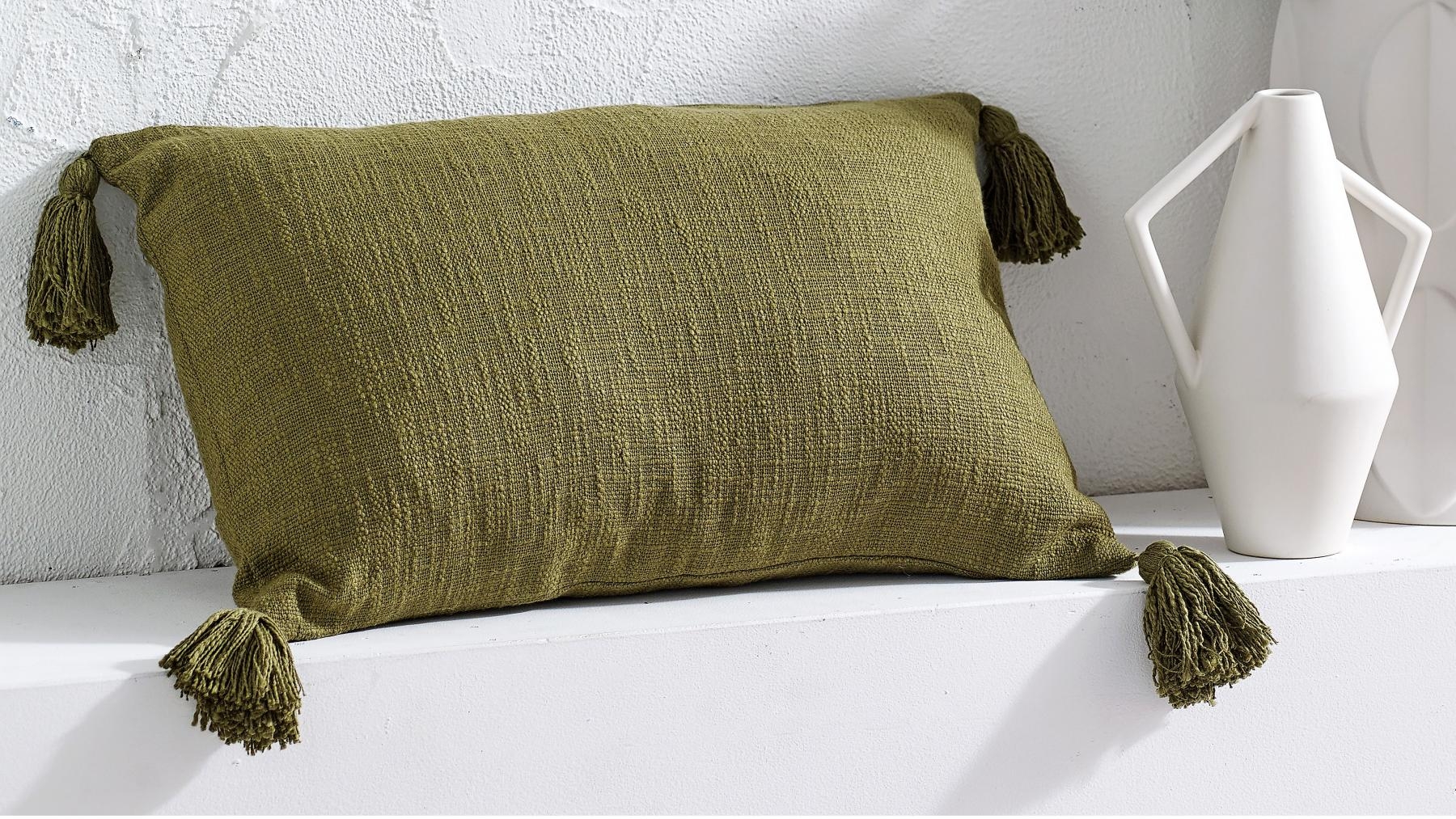 L'Avenue Callie Olive Cushion - 40x60cm