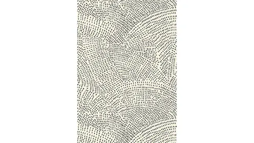 Ink Black On White Spotted Rug | Harvey Norman