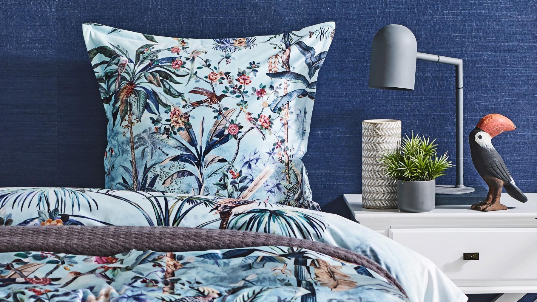 Paradise Blue Quilt Cover Set Harvey Norman