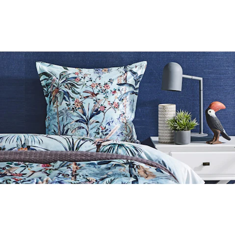 Paradise Blue European Pillowcase