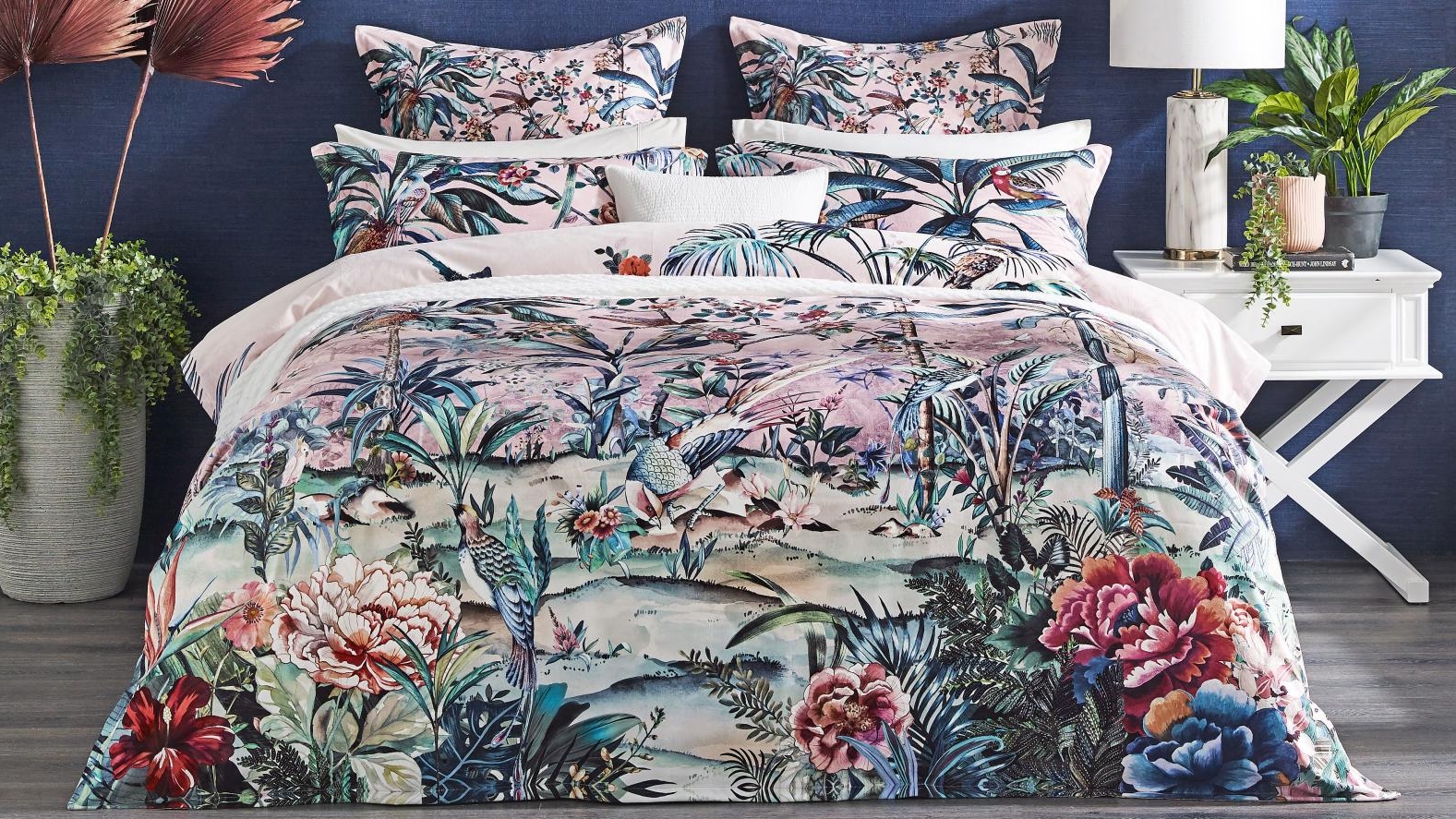 Paradise Pink Quilt Cover Set - Double