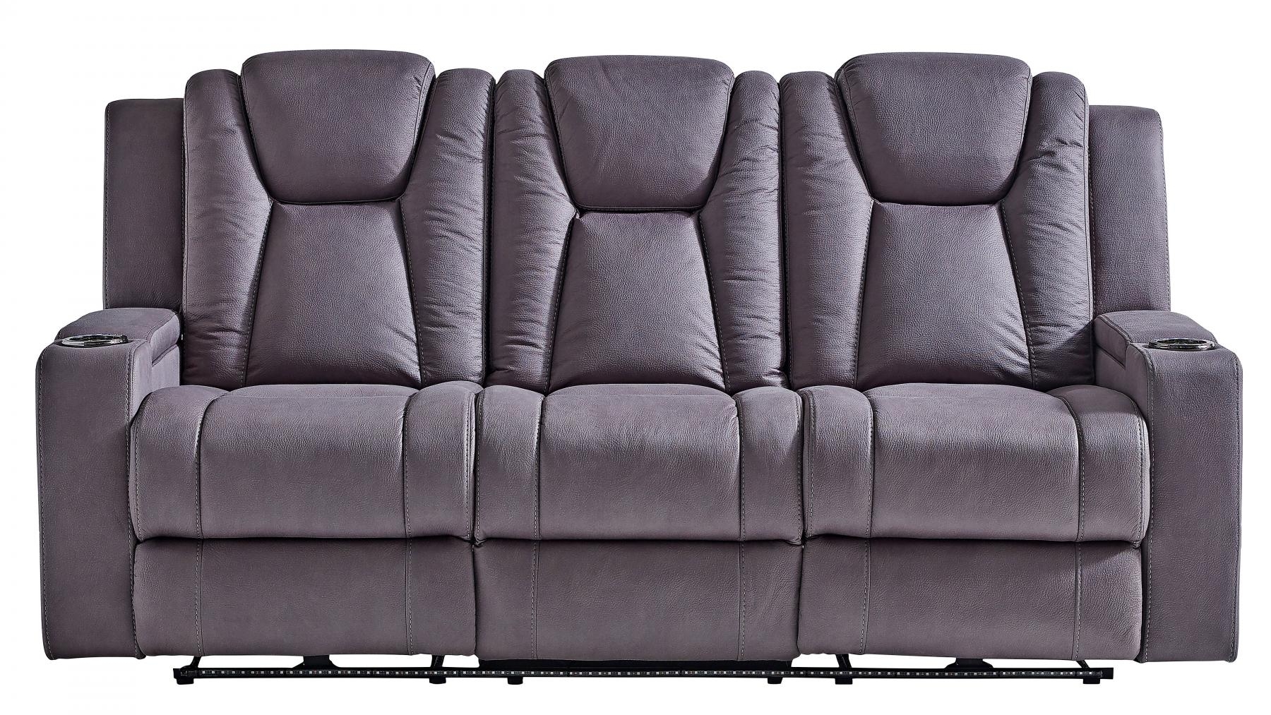Whitehaven 3Seater Fabric Recliner Sofa Ash Harvey Norman