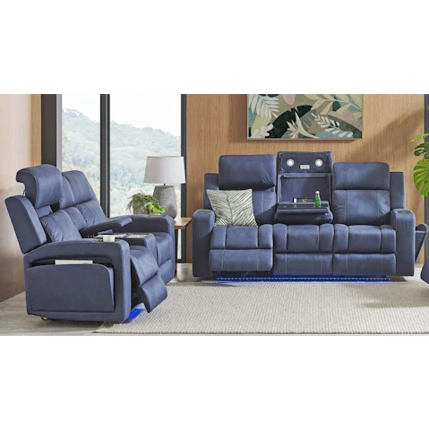 Kino Fabric Powered Recliner Sofa