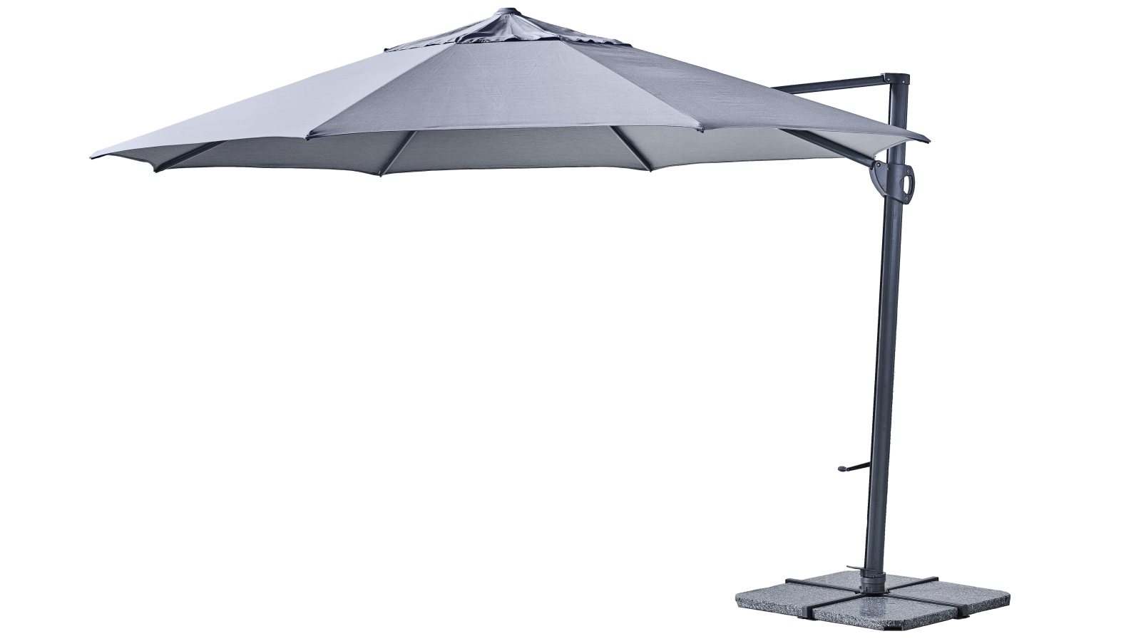 Toronto 3.8m Octagonal Cantilever Outdoor Umbrella Boulder Grey