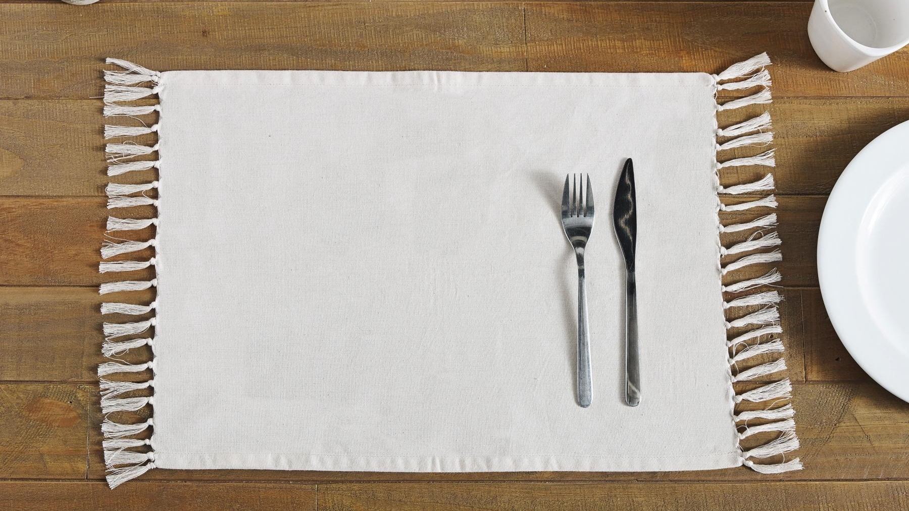 L'Avenue Fringed Stone Placemat