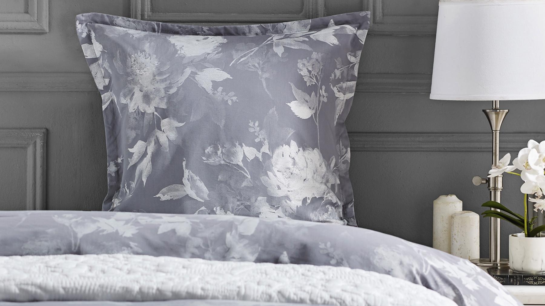 L'Avenue Luxury Grace Silver European Pillowcase