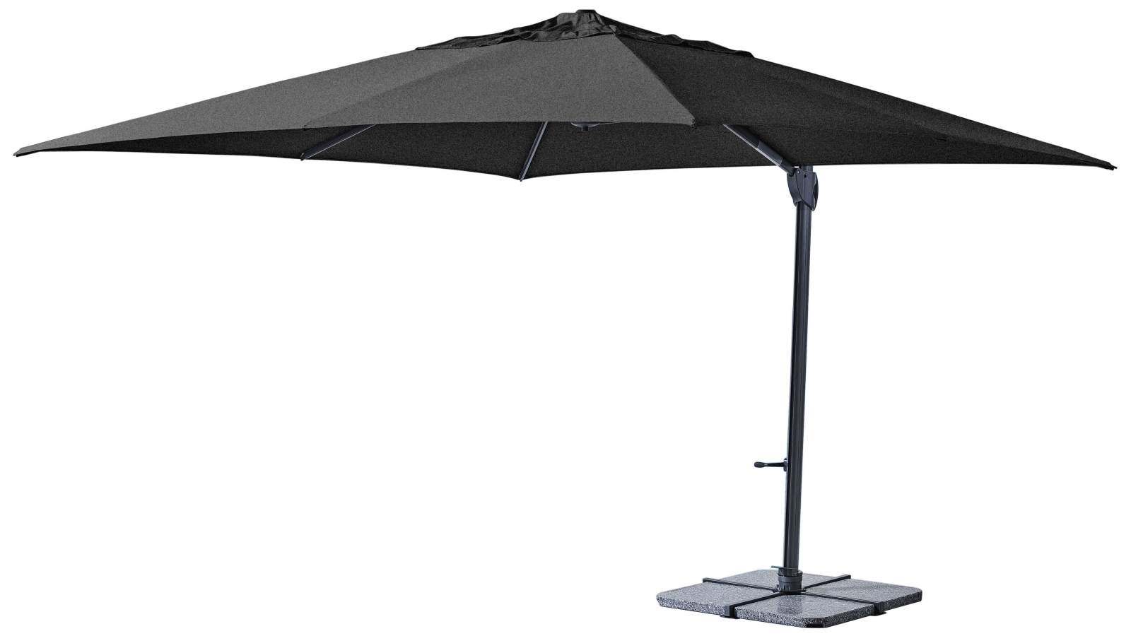 Toronto 3.3m Square Cantilever Outdoor Umbrella - Charcoal