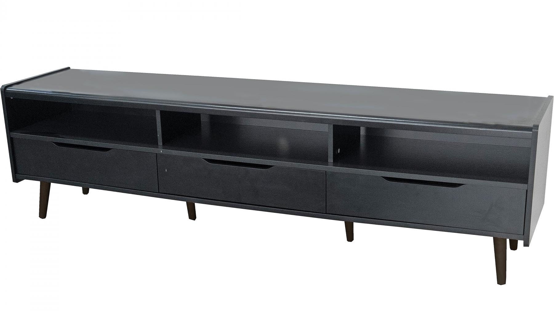 Maxwell 180cm Black Entertainment Unit Harvey Norman