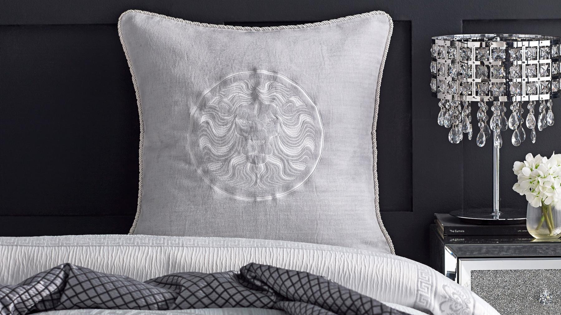 Massimo Silver Lion European Pillowcase