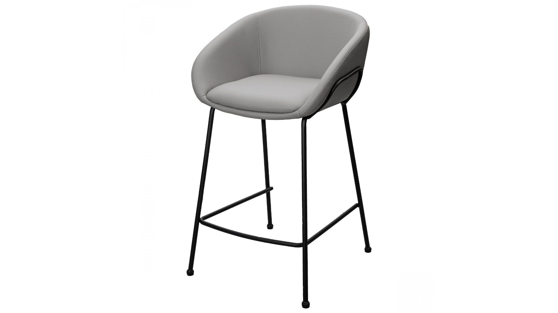 Skyla PU Bar Stool - Grey | Harvey Norman