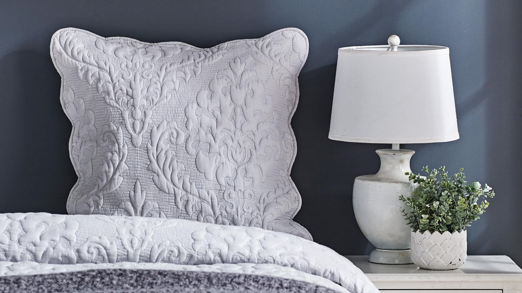 L'Avenue Chelsea Silver European Pillowcase