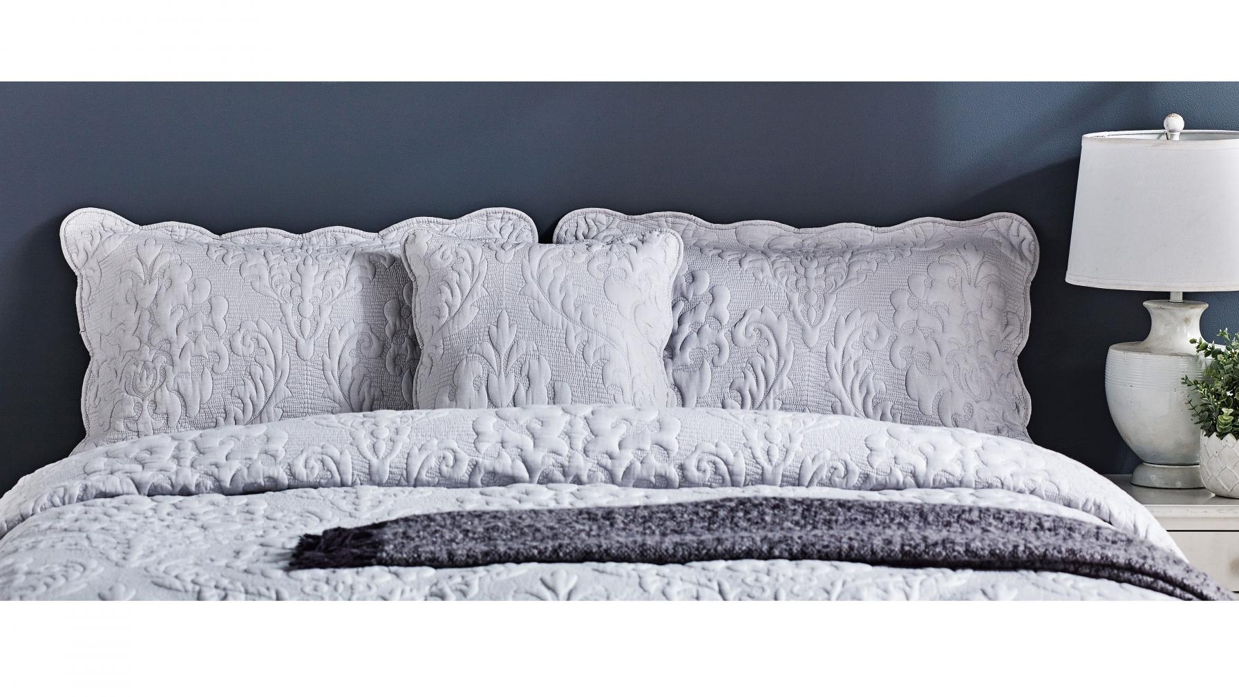 L'Avenue Chelsea Silver Cushion