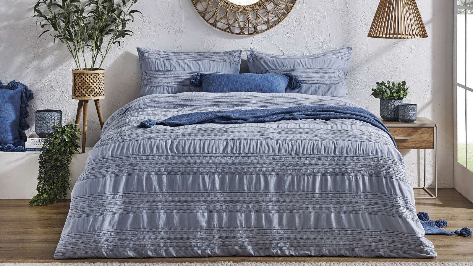 L'Avenue Emmy Chambray Quilt Cover Set