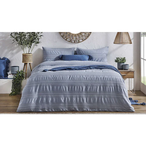 L'Avenue Emmy Chambray Quilt Cover Set - Single