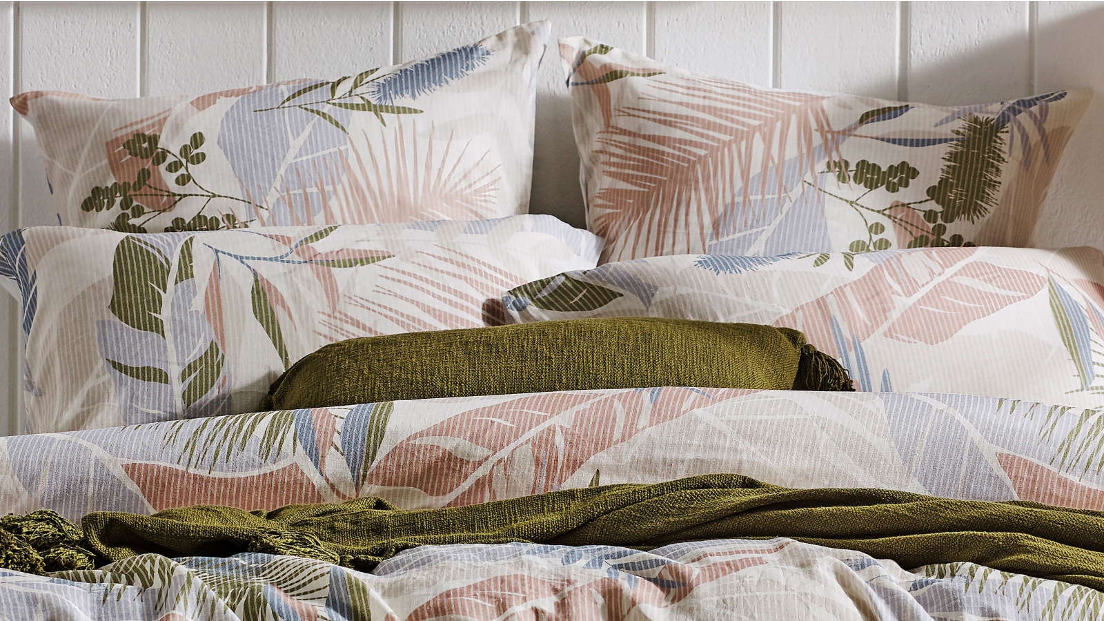 L'Avenue Leafy Olive European Pillowcase
