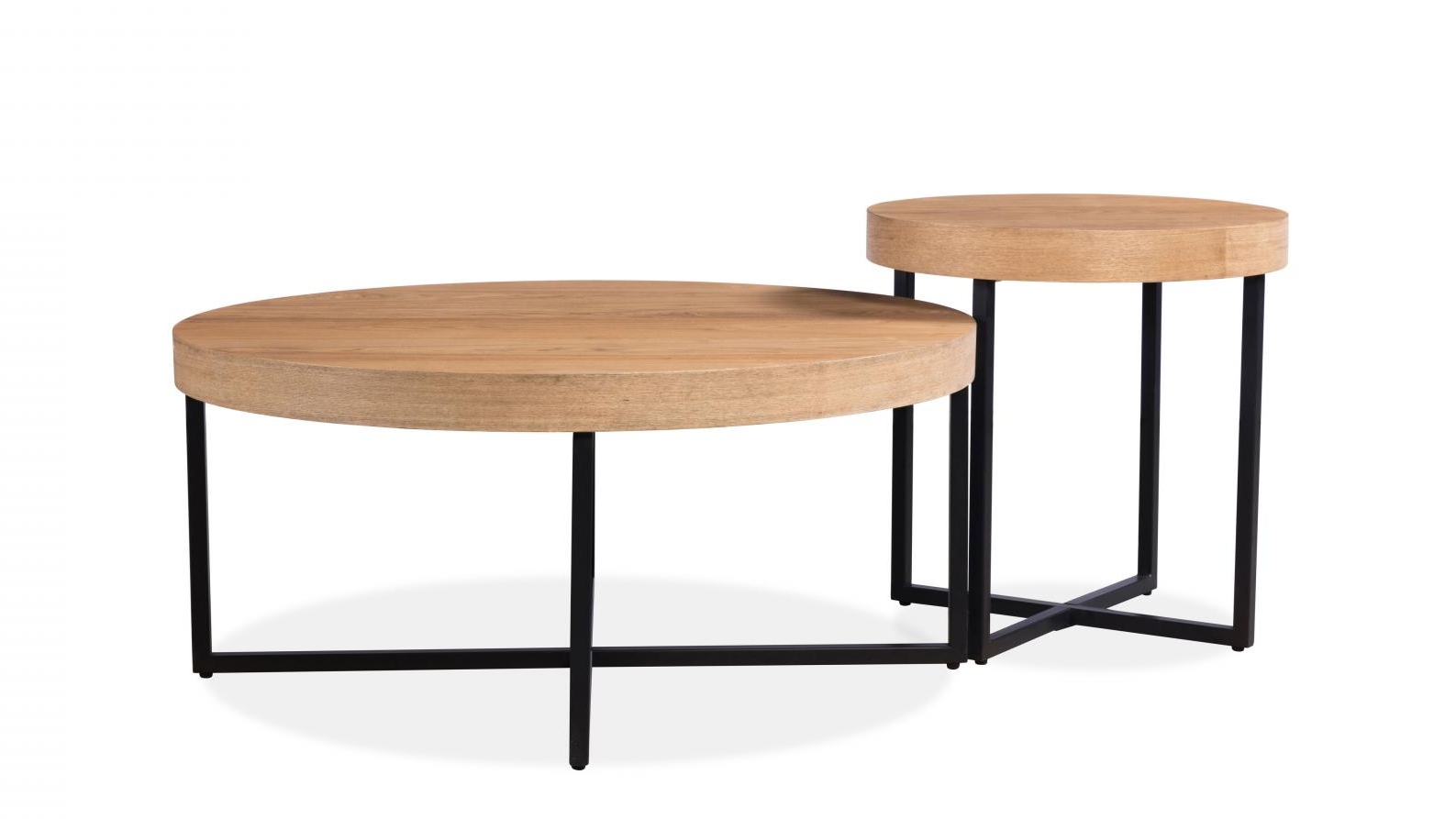 Boston 2-Piece Round Coffee Table Set | Harvey Norman