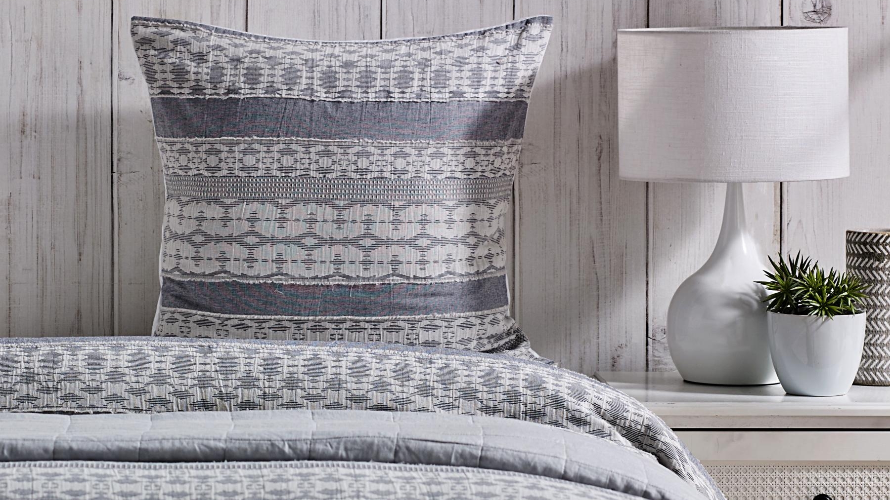 L'Avenue Jasmine Grey European Pillowcase