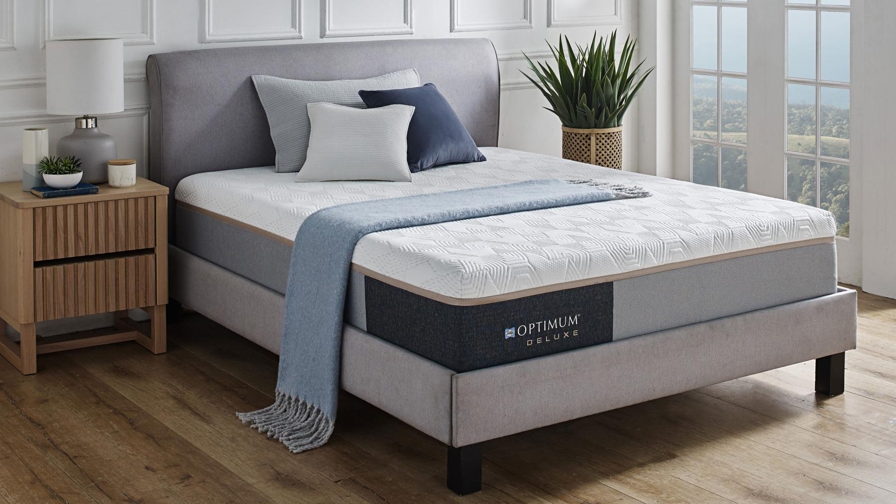 Sealy Optimum Linear Deluxe Medium Mattress Queen Harvey Norman