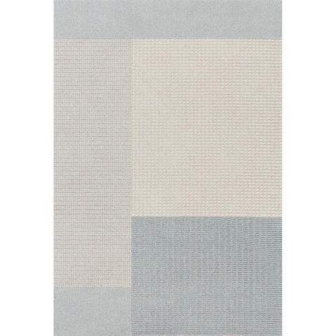 Flux Blocks Blue Rug - Medium