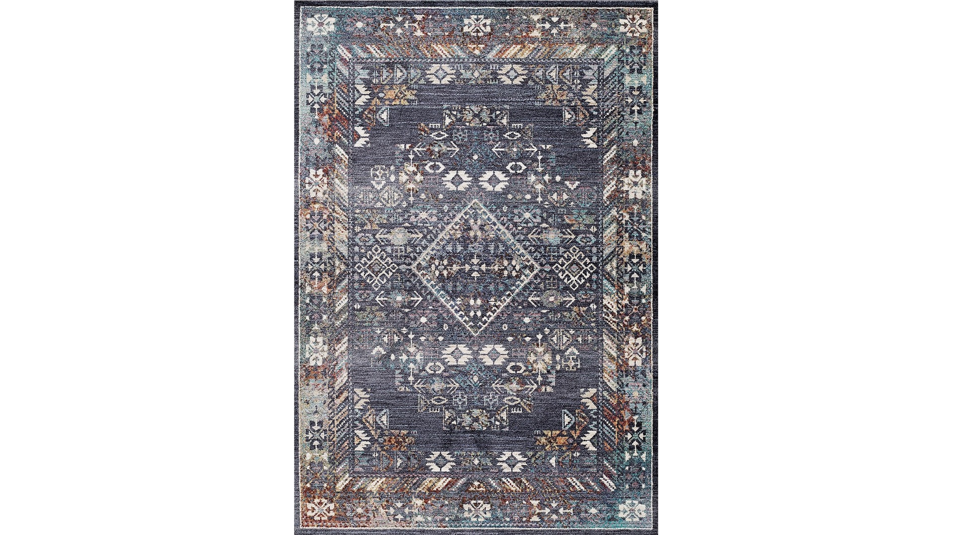 Highfield Motif Muscari Boarder Rug - Large