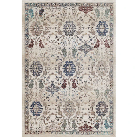Highfield Floral Beige Blue Rug