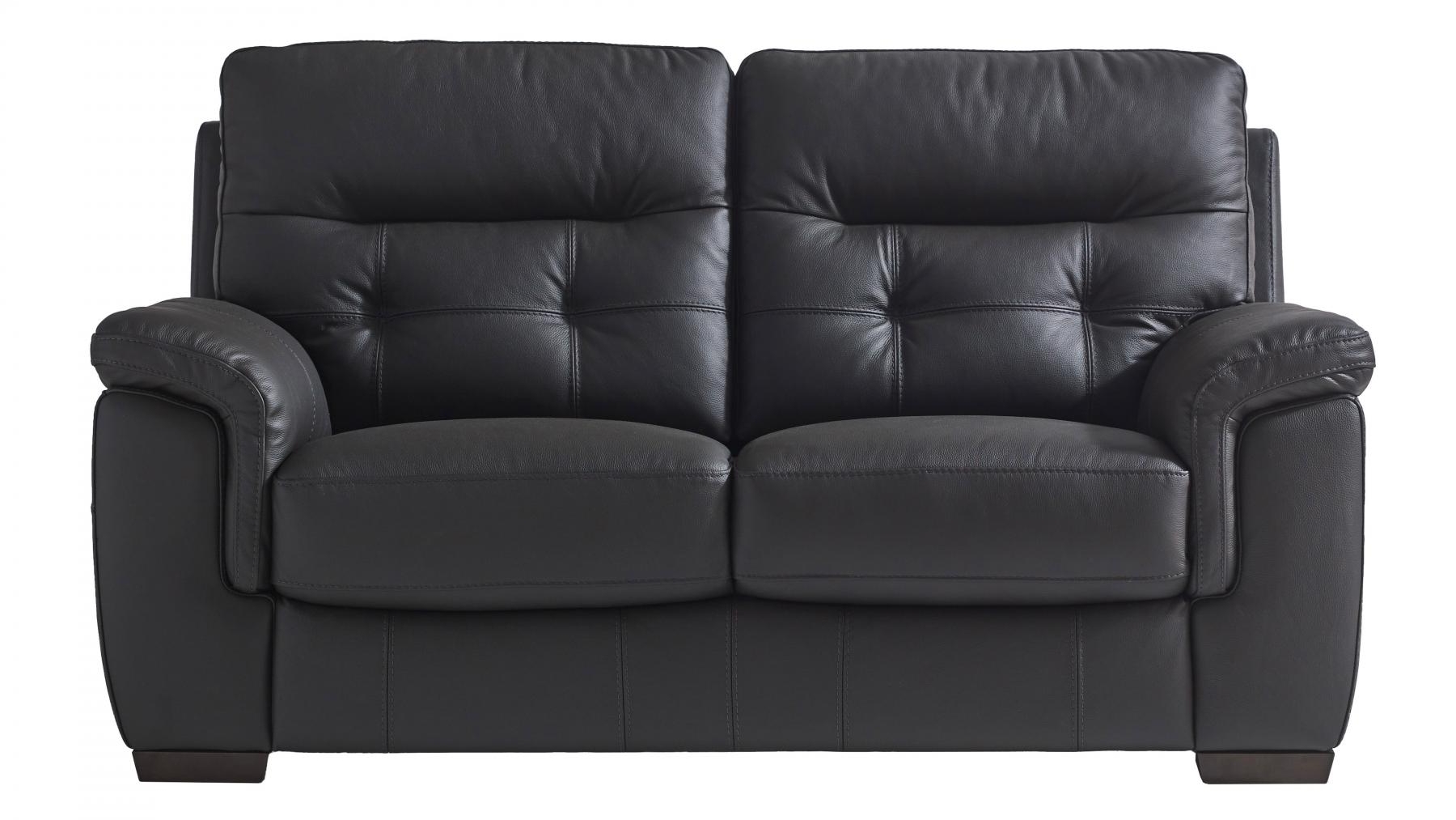 Lorient 2-Seater Leather Sofa - Shale