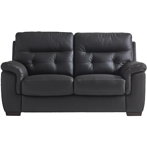 Lorient 2-Seater Leather Sofa - Shale