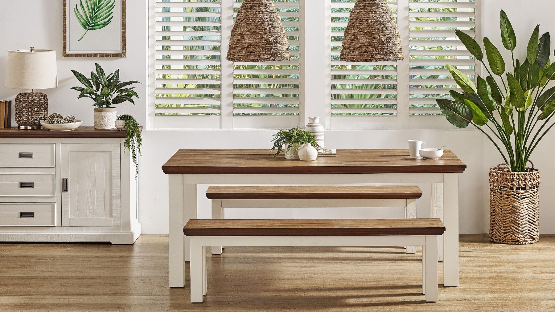 Marlow MKII 3Piece Rectangular Dining Setting Harvey Norman