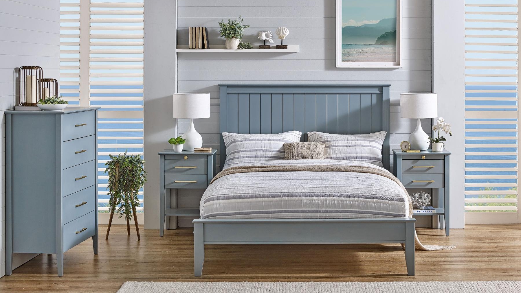 Lorne Doona Foot Blue Bed Single Harvey Norman