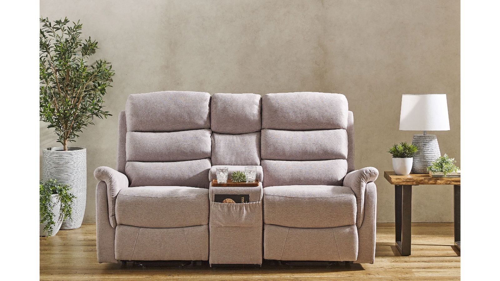 Nevada 2Seater Fabric Dual Motor Lift Chair Fossil Harvey Norman