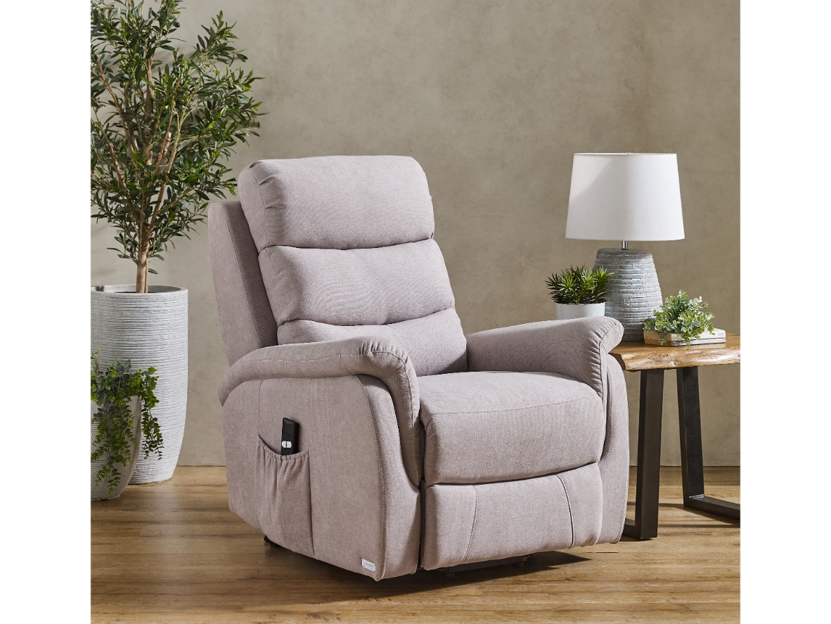 Nevada Fabric Single Motor Lift Chair - Fossil