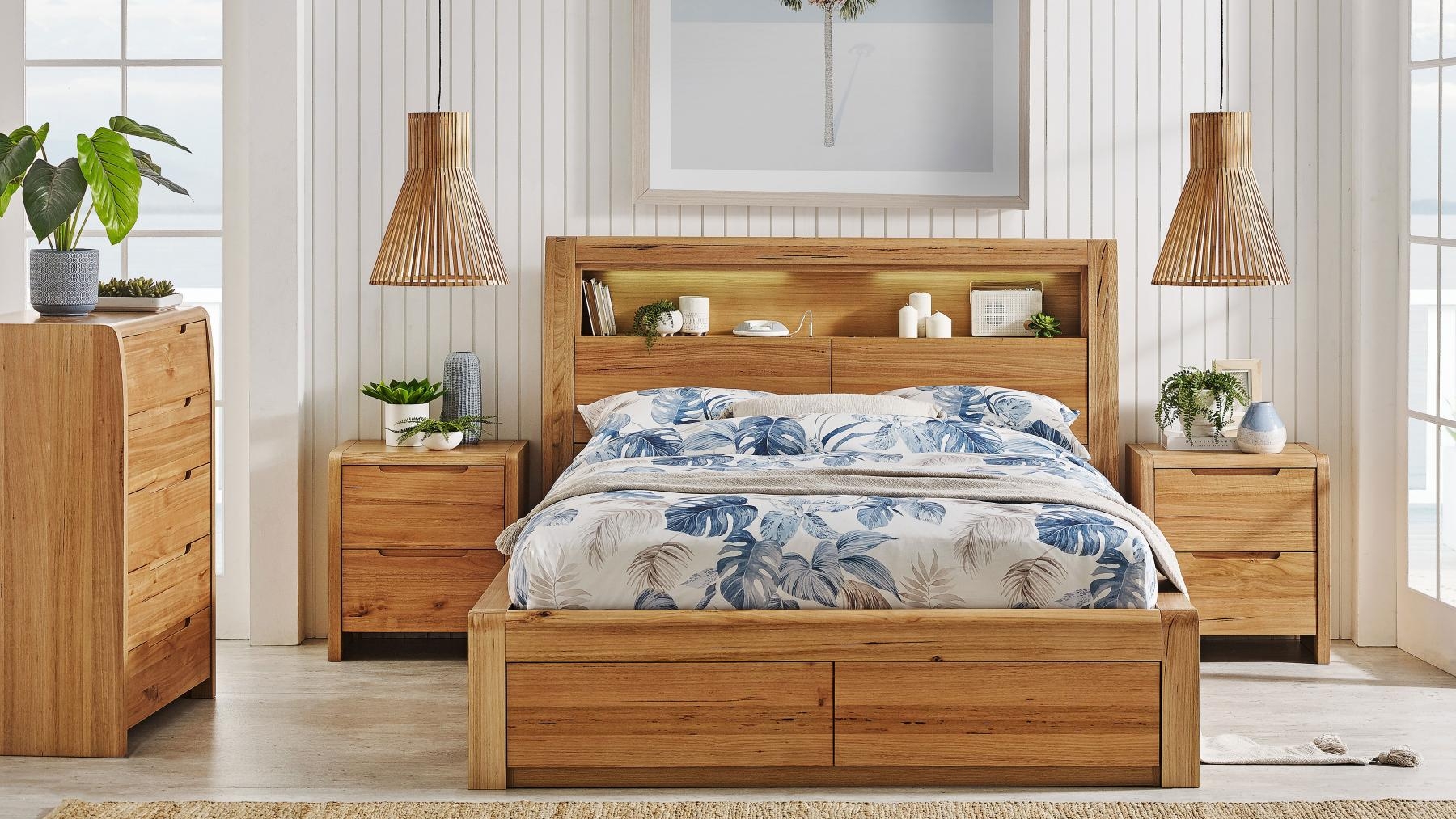Olivia 2-Drawer Bed - Queen