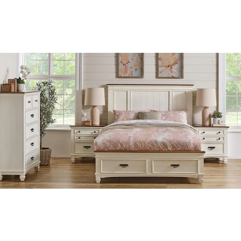 Farmhouse 2-Drawer Bed
