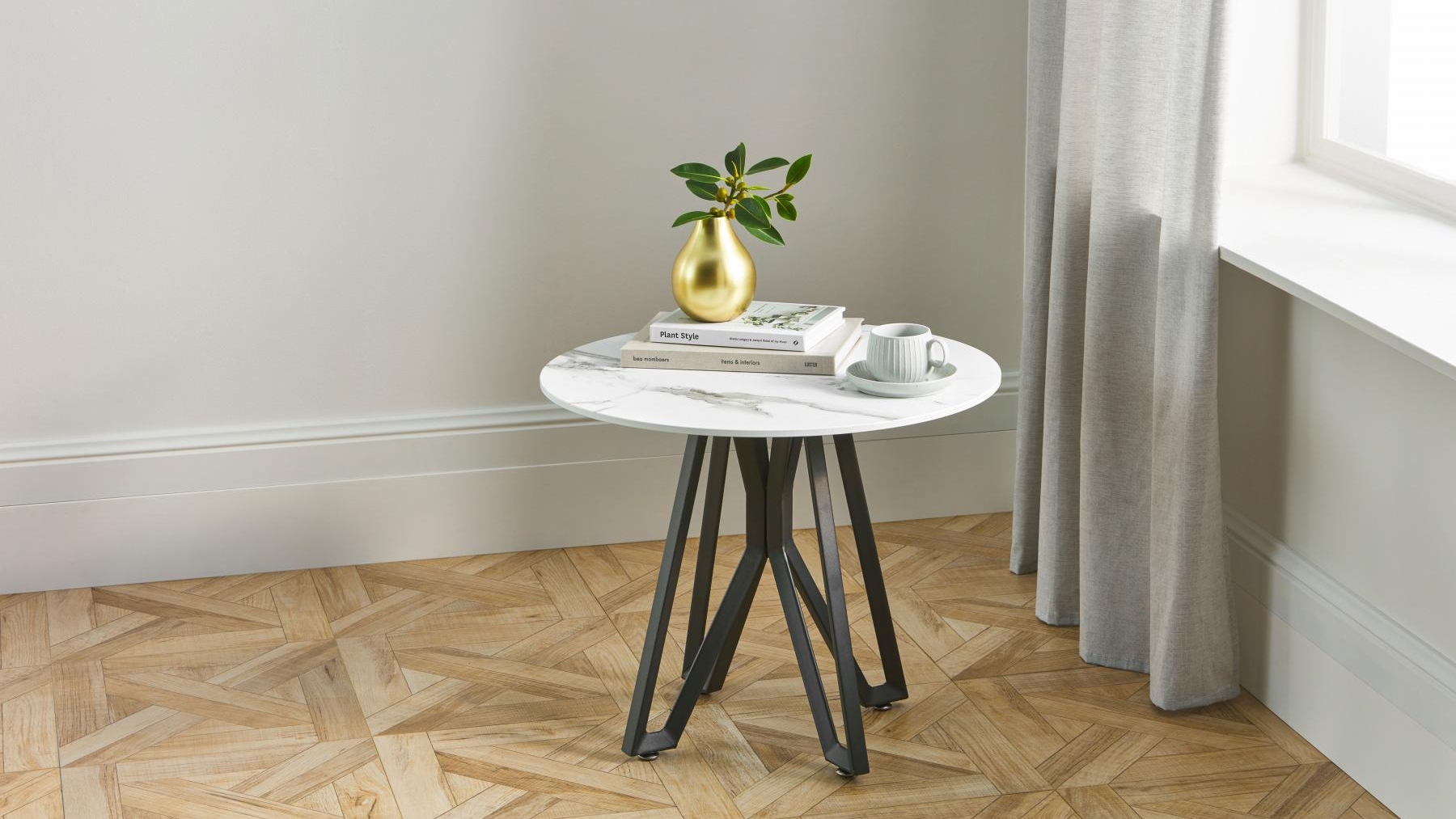 Tamari Round Lamp Table Harvey Norman