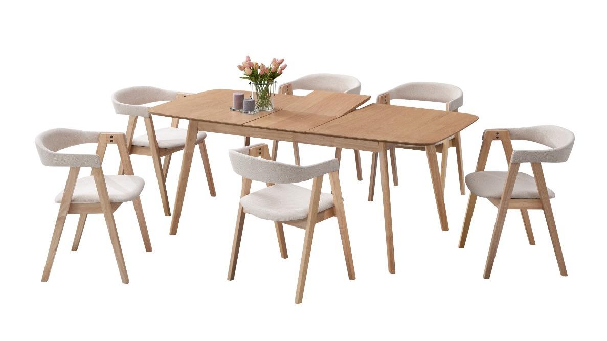 Cody 7-Piece Extension Dining Table Set with Cory Chairs